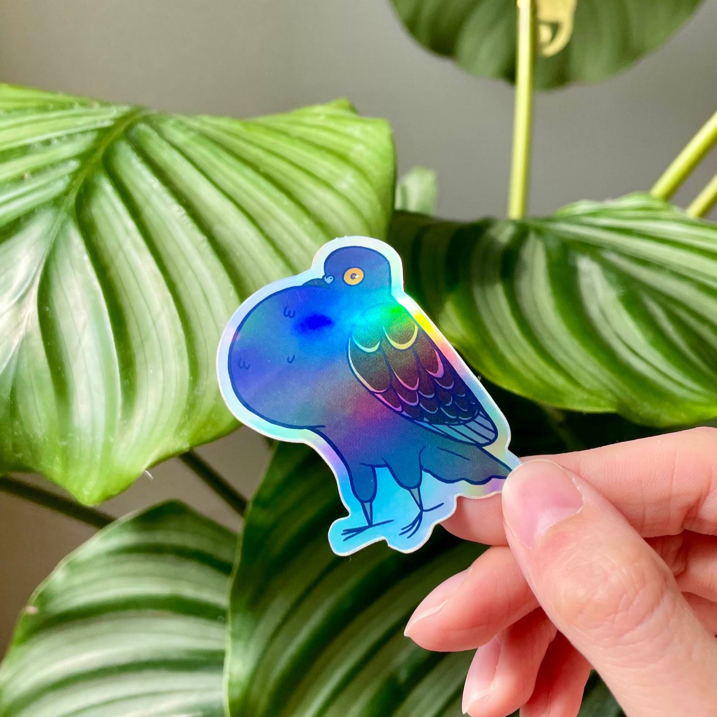 Holo Pigeon Sticker