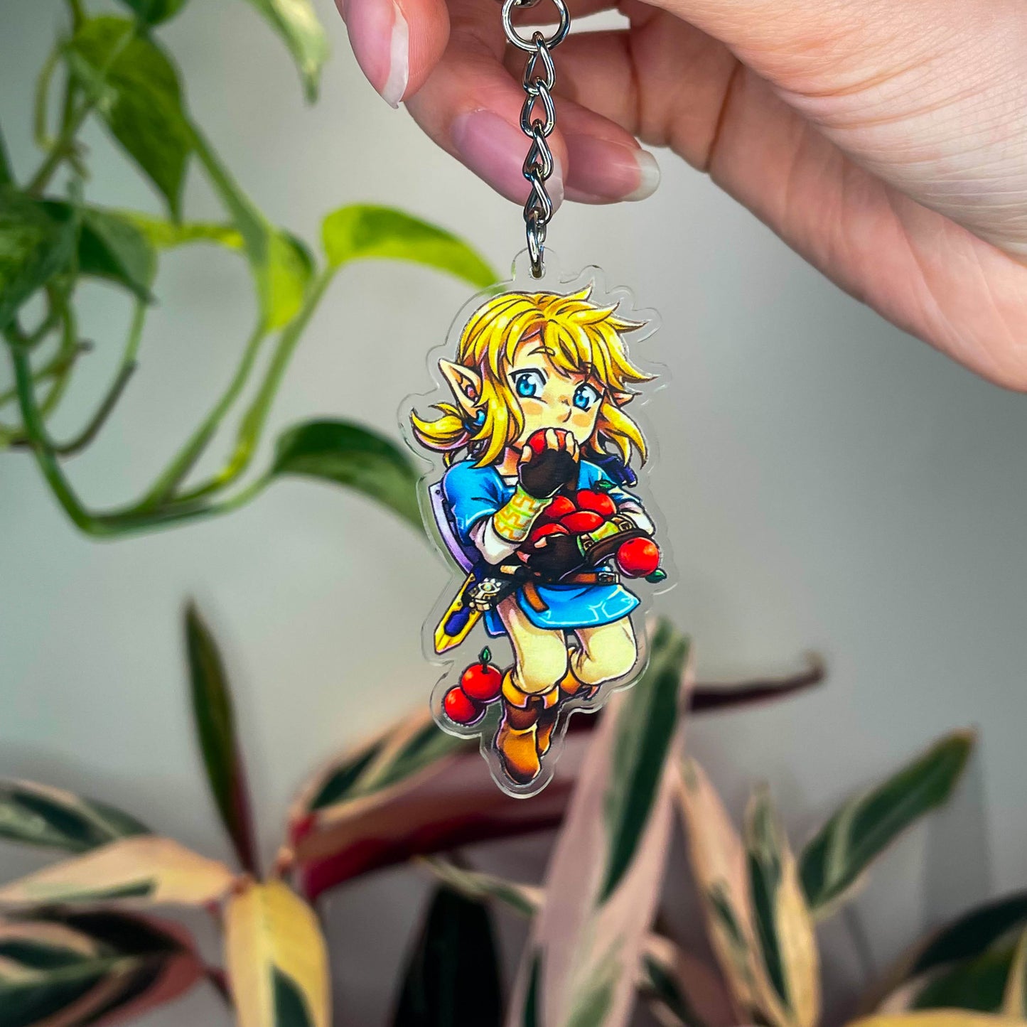 BotW Link - Champion's Tunic Clear Acrylic Charm