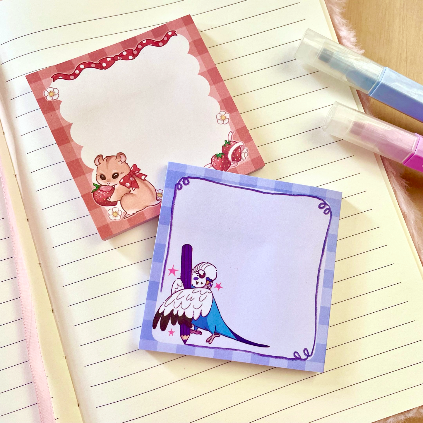 Strawberry Hamster - Sticky Notes