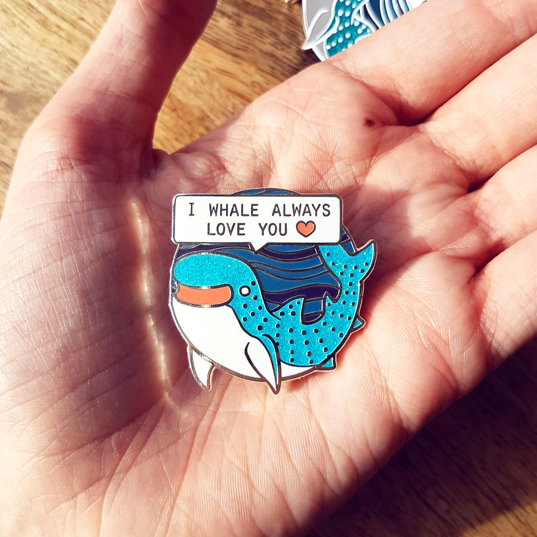 Whalesome Shark Enamel Pin
