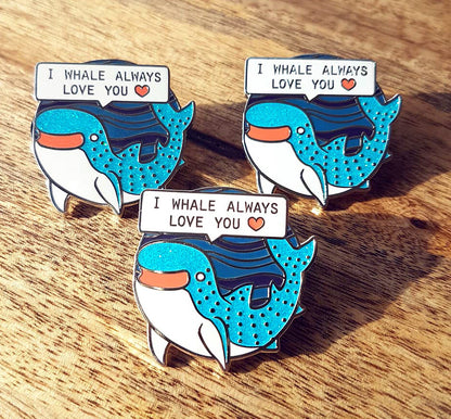 Whalesome Shark Enamel Pin