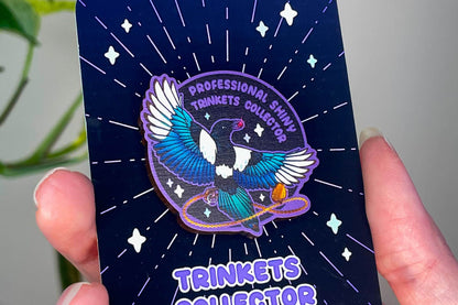 Professional Shiny Trinkets Collector Wooden Pin
