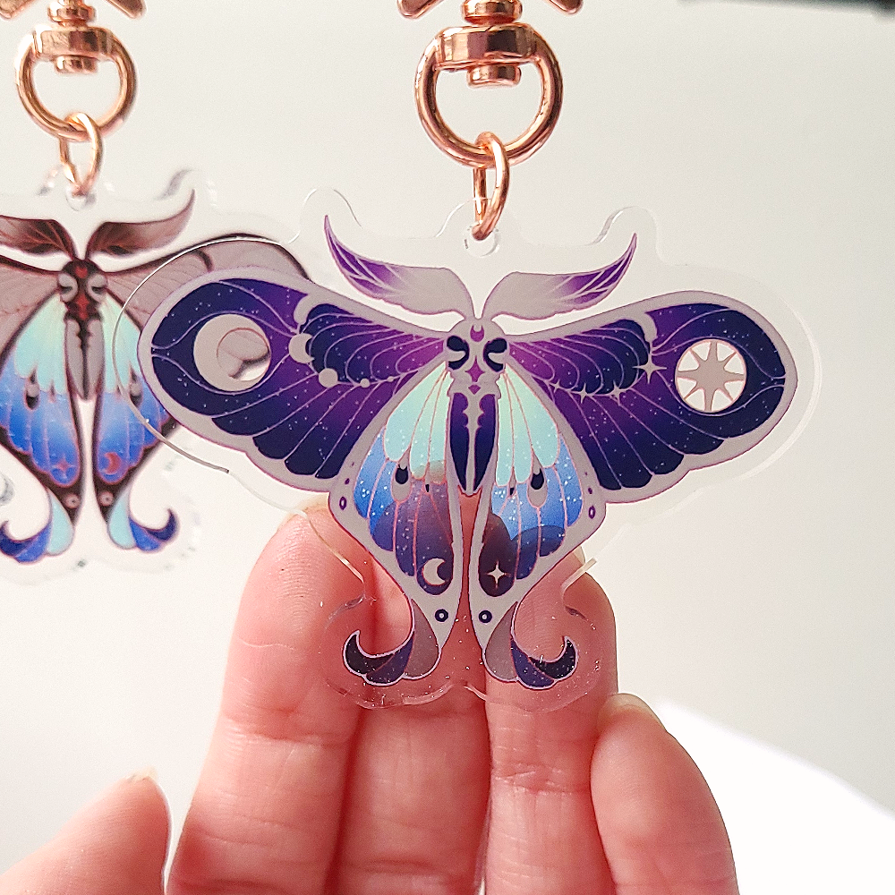 La Lune et Les Etoiles Acrylic Charm