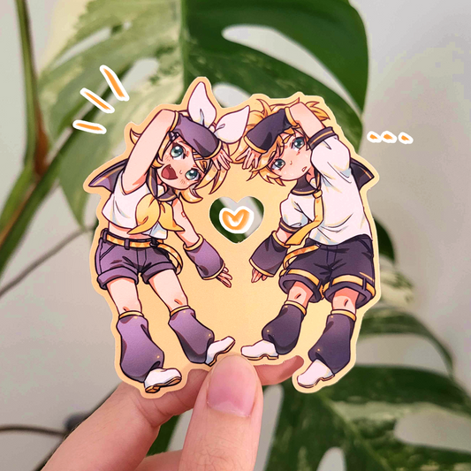 Kagamine Rin & Len Heart Sticker