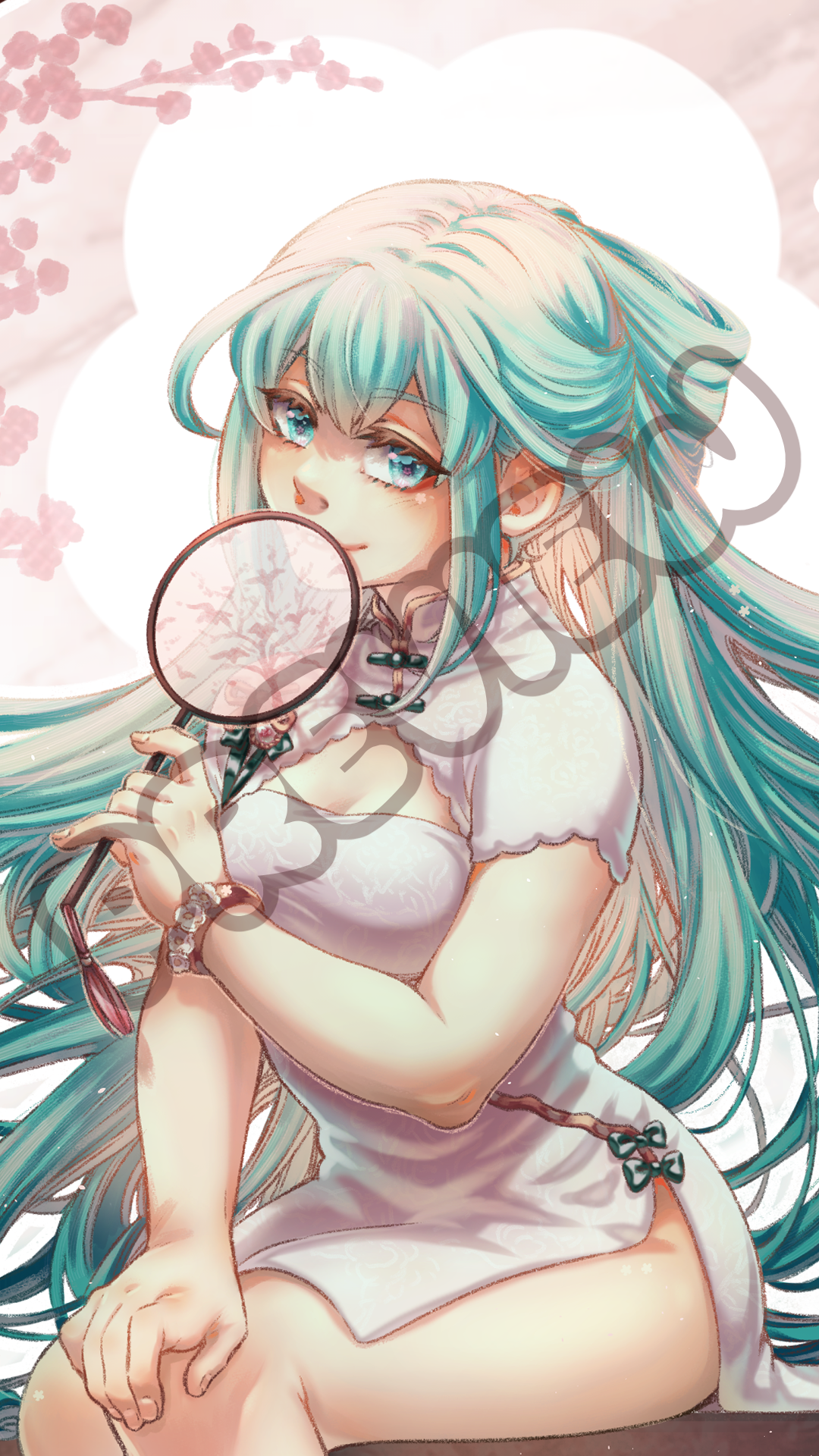 Cheongsam Miku wallpaper [phone & tablet]