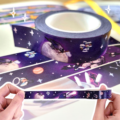 Corvids in Space - Washi Tape