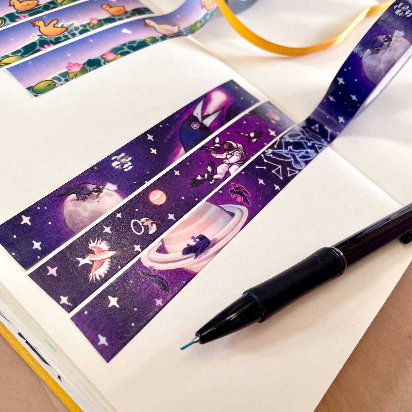 Corvids in Space - Washi Tape