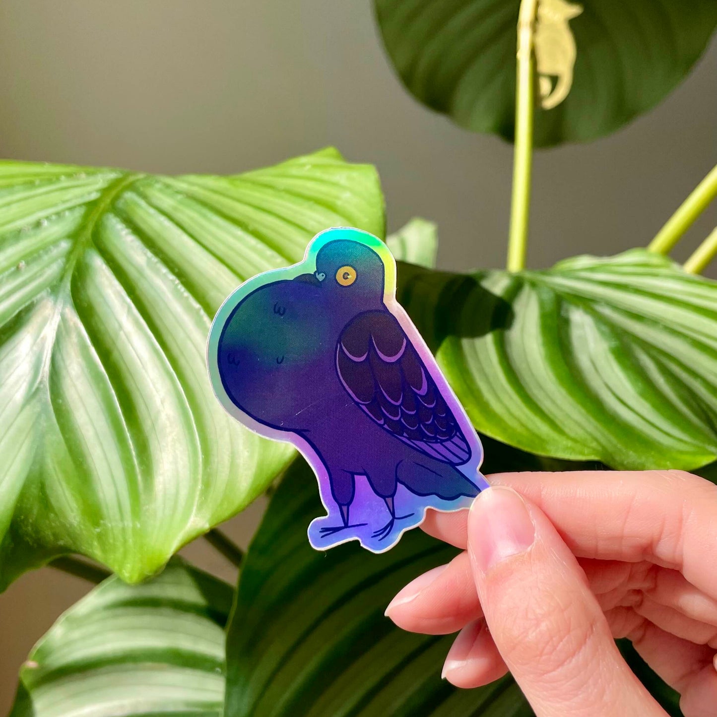 Holo Pigeon Sticker