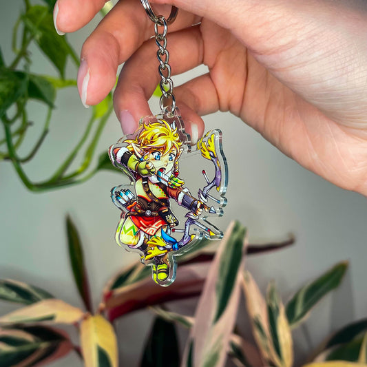 BotW Link - Snowquill Clear Acrylic Charm