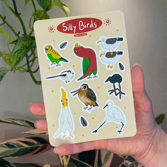 Silly Birds Stickersheet