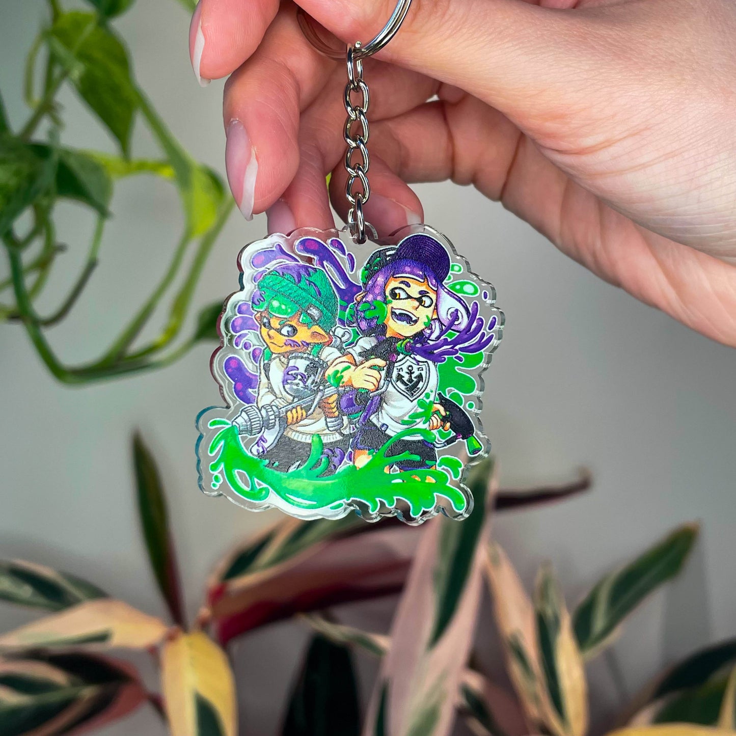 Splatoon Clear Acrylic Charm