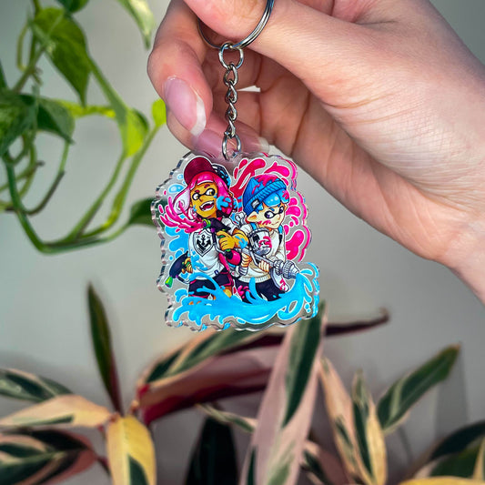 Splatoon Clear Acrylic Charm
