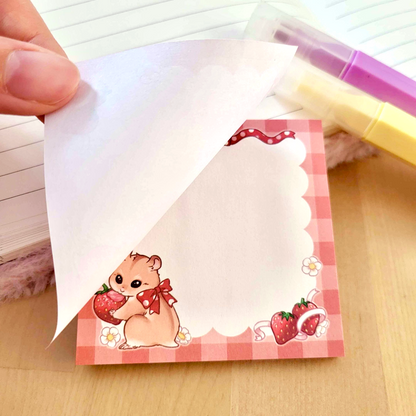 Strawberry Hamster - Sticky Notes